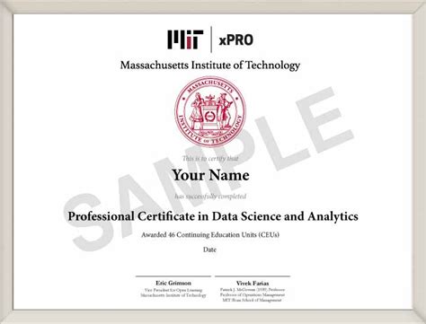 Professional Development Certificate In Data Analytics For Business