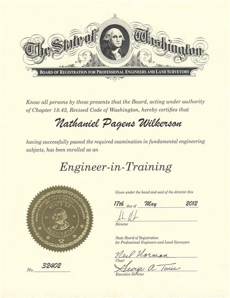 professional engineering license washington