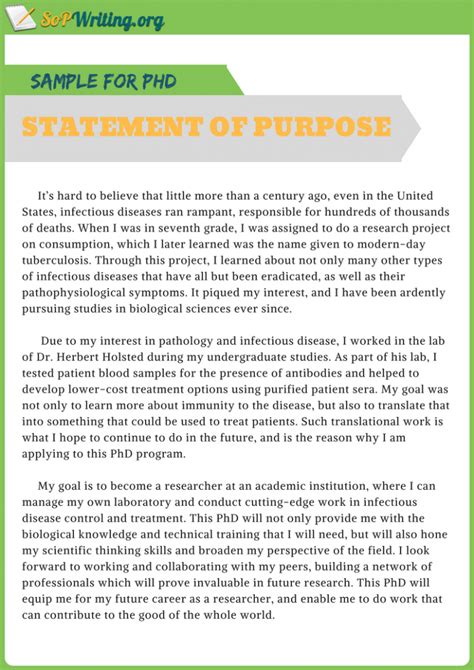 professional purpose statement examples