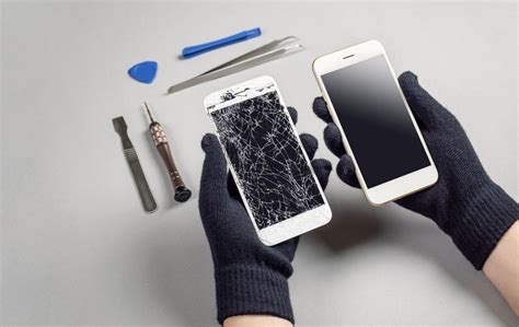 professional repair services for white spots on phone screens