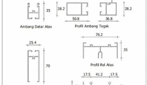 Profil Aluminium Untuk Jendela Paduan Diekstrusi Industri