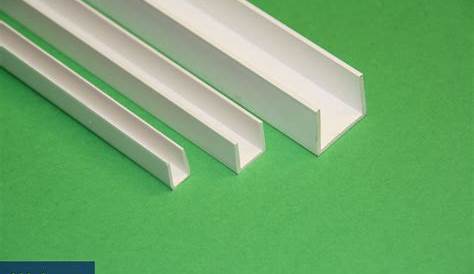 Profilé U PVC blanc 10 x 14 x 10 mm, 2,60 m Castorama