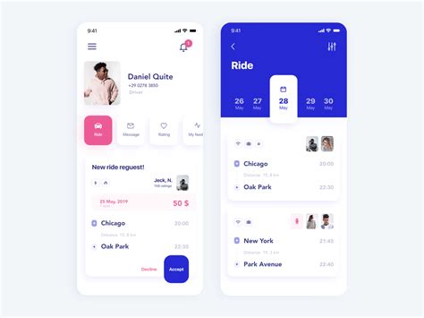 Skili App Profile & Chat Screen UI Designs by Rushi