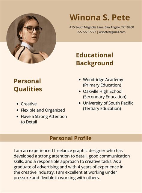 profile introduction sample