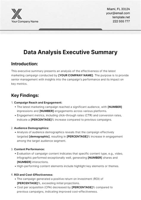 profile summary for data analysis