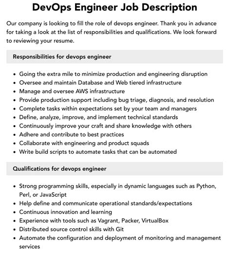 profile summary for devops engineer in naukri