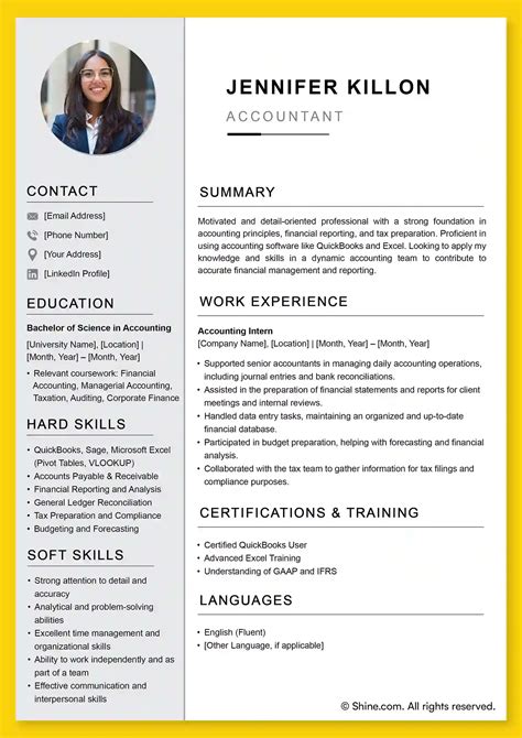 profile summary in resume for freshers examples