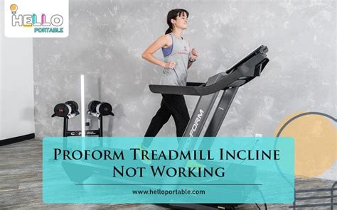 Proform Treadmill Troubleshooting Incline atelieryuwa.ciao.jp