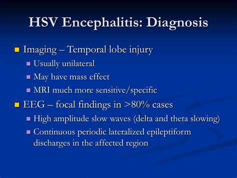 prognosis of hsv encephalitis