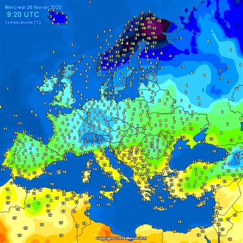 prognoza pogody europa mapa