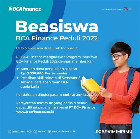 Program Beasiswa BCA Finance Peduli 2022 AtmaGo