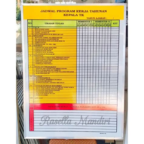 program kerja tahunan paud