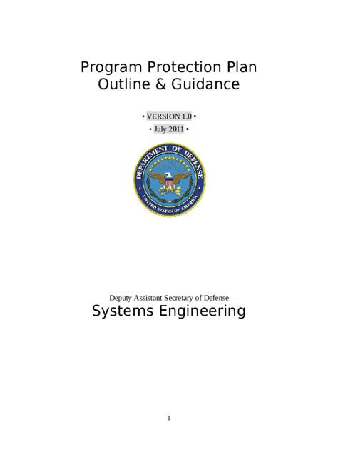 program protection implementation plan template