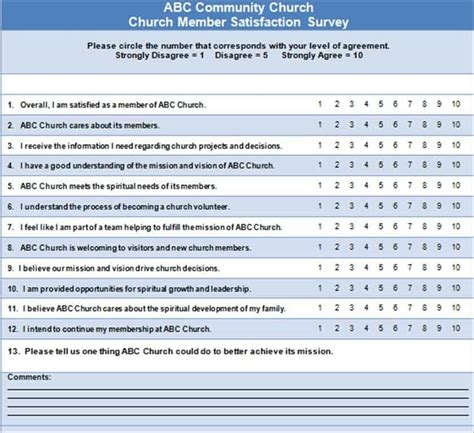program satisfaction survey questions examples