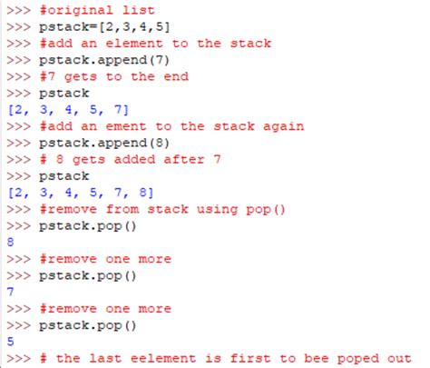 program to implement stack in python