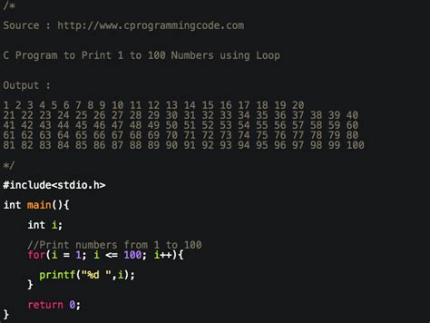 program to print prime numbers from 1 to 100 in c using for loop