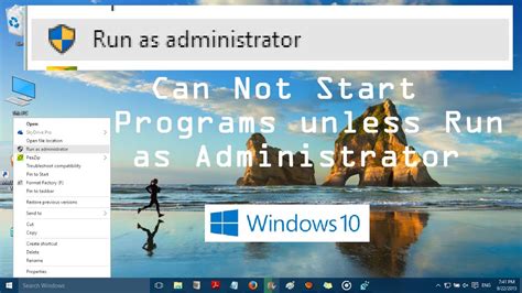 This Are Program Won t Run Unless Administrator Windows 10 Popular Now