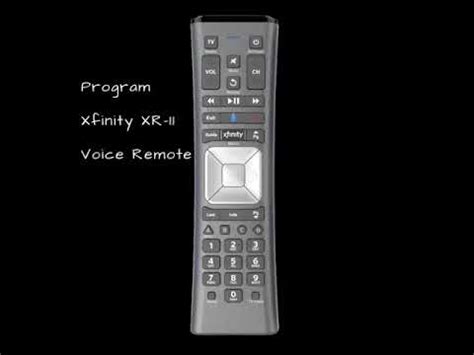 Program Xr11 Xfinity Remote
