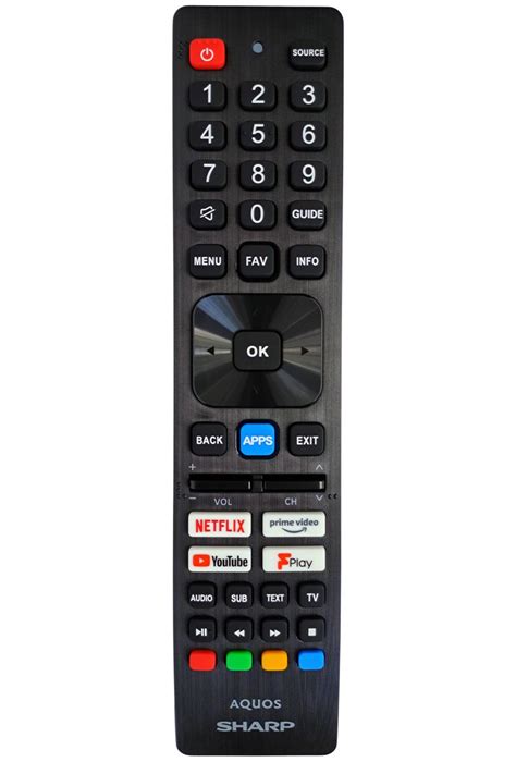 Genuine Sharp Aquos RF Smart TV Remote Control with NETFLIX NET+
