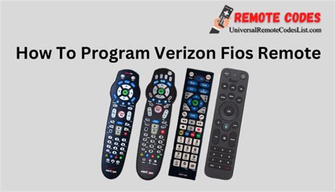 Verizon Fios TV Remotes User Guide