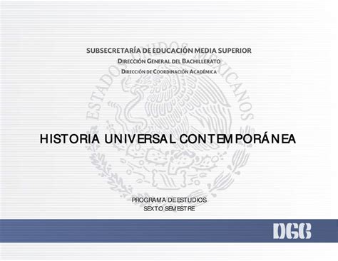 Topics Programa De Historia Universal Contemporanea Trending