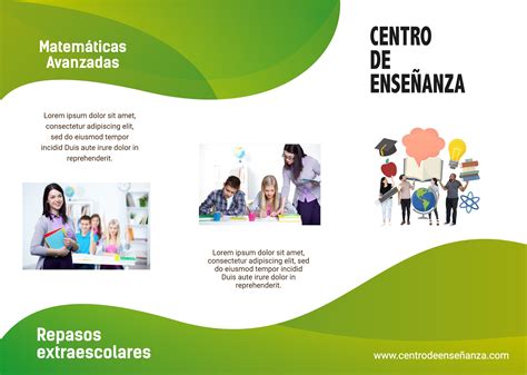 Plantillas de tripticos online. Diseñar trípticos gratis Plantilla de