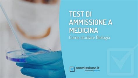 programma biologia test medicina