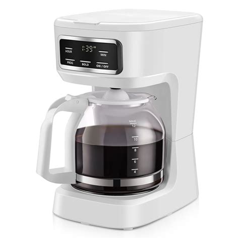Programmable Coffee Maker White