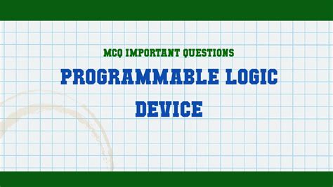 Programmable Logic Devices Mcq