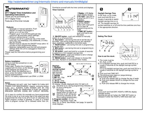 programmable timer instructions