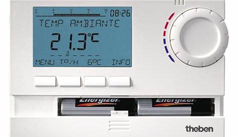 Programmateur Chauffage Theben Thermostat Programmable Digital Secteur Ramses 812 Top2