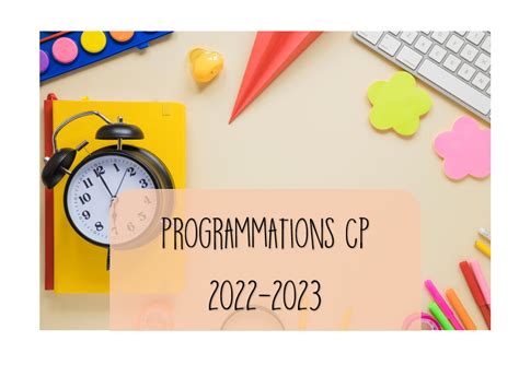 programmations cp 2023 2024