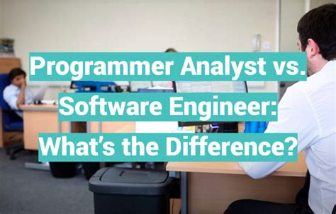 programmer analyst vs software developer