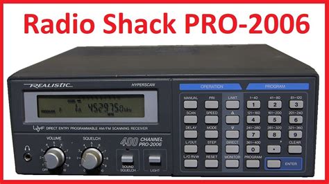 Programming A Radio Shack Scanner