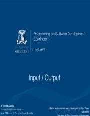 programming and software development comp90041