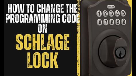 programming code for schlage lock