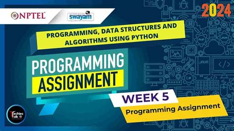 programming data structures and algorithms using python nptel course