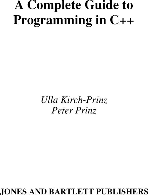 Programming In C Manual