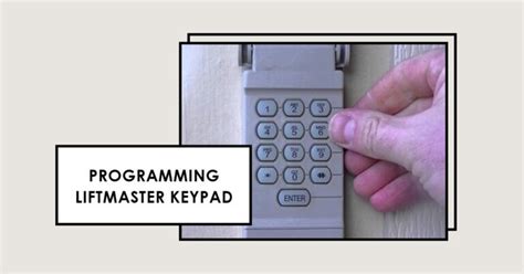 Programming a Keypad for LiftMaster