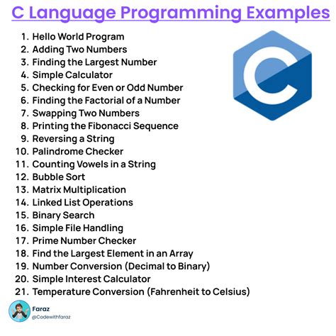 programming language code examples