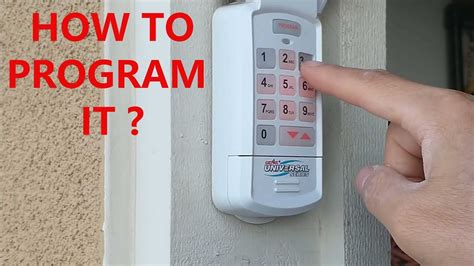Programming Remote Garage Door Keypad
