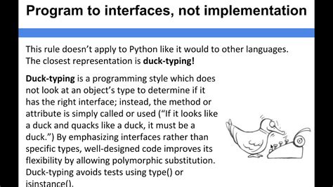 programming to interface not implementation