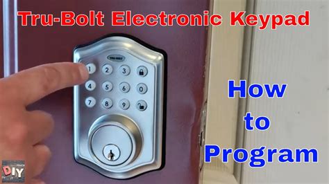 Programming Trubolt Keyless Entry