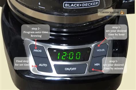 How to Program Your Black and Decker Coffee Pot — The Restaurant Authority