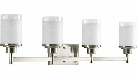 Progress Lighting Alexa 4 Light 95 In Brushed Nickel Bell Vanity Light 3 22in