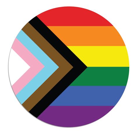 progress pride flag with circle