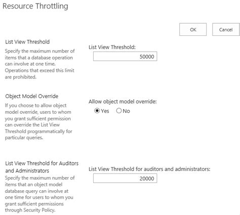 Prohibited Because It Exceeds The List View Threshold