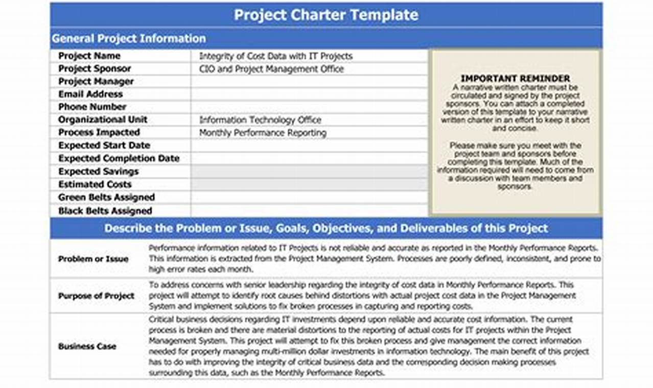 Excel Project Template: Manage Projects Efficiently