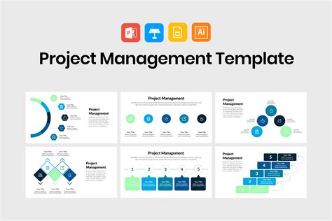 Arrow Model Project Management PPT Template