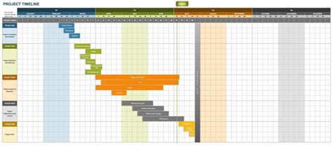project calendar template in excel